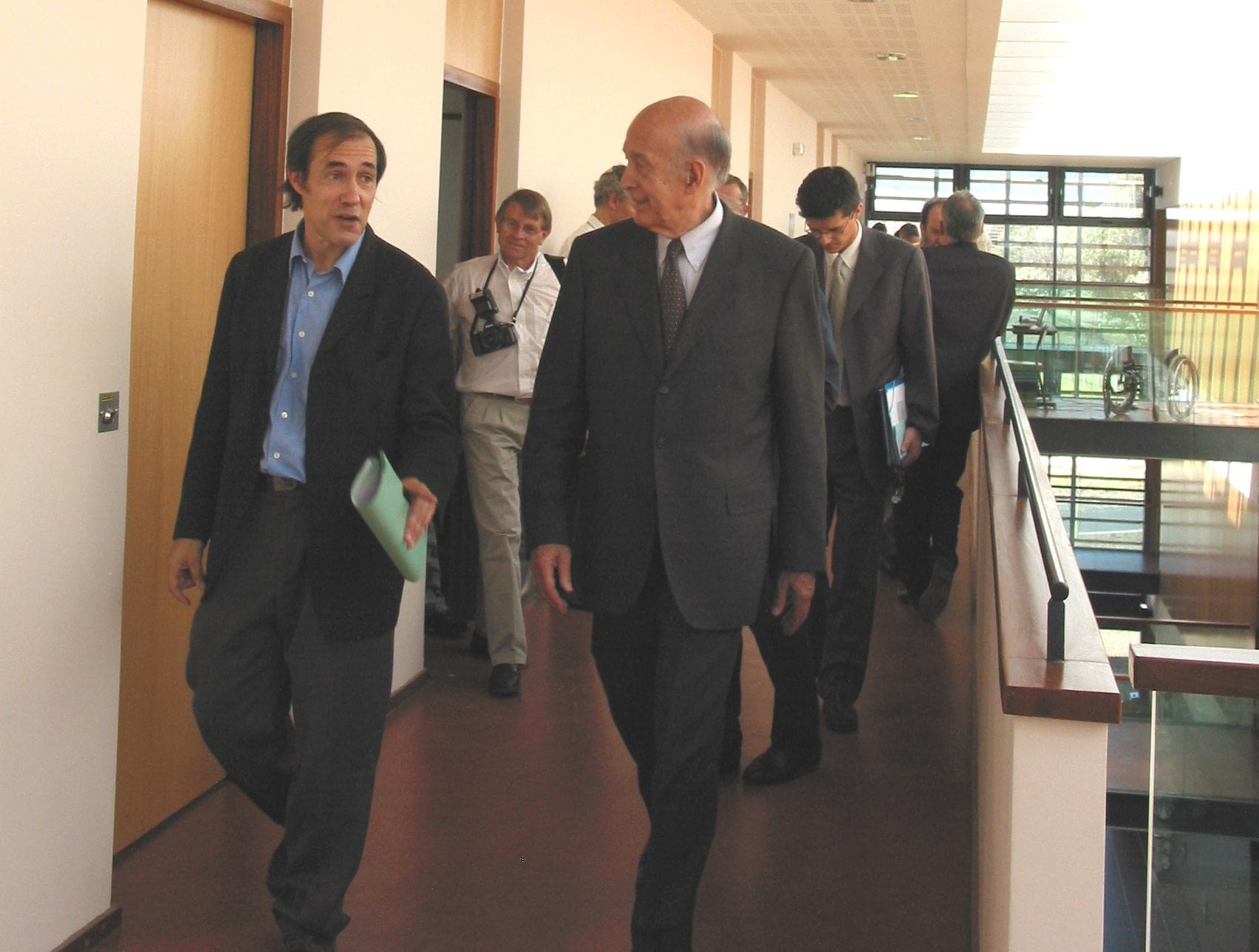 Alain Quilliot et Valérie Giscard d'Estaing lors de l'inauguration de l'ISIMA