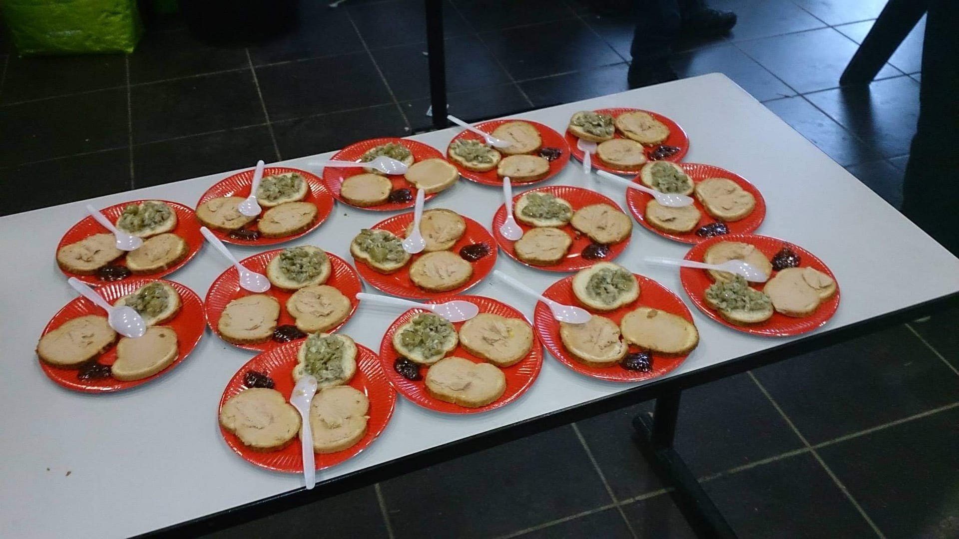 Les toasts pour l'entrée du repas de Noël 2013